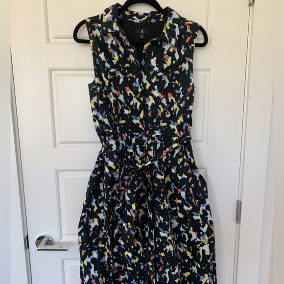 Jason Wu Abstract Floral Midi Dress - Picture 2 of 5